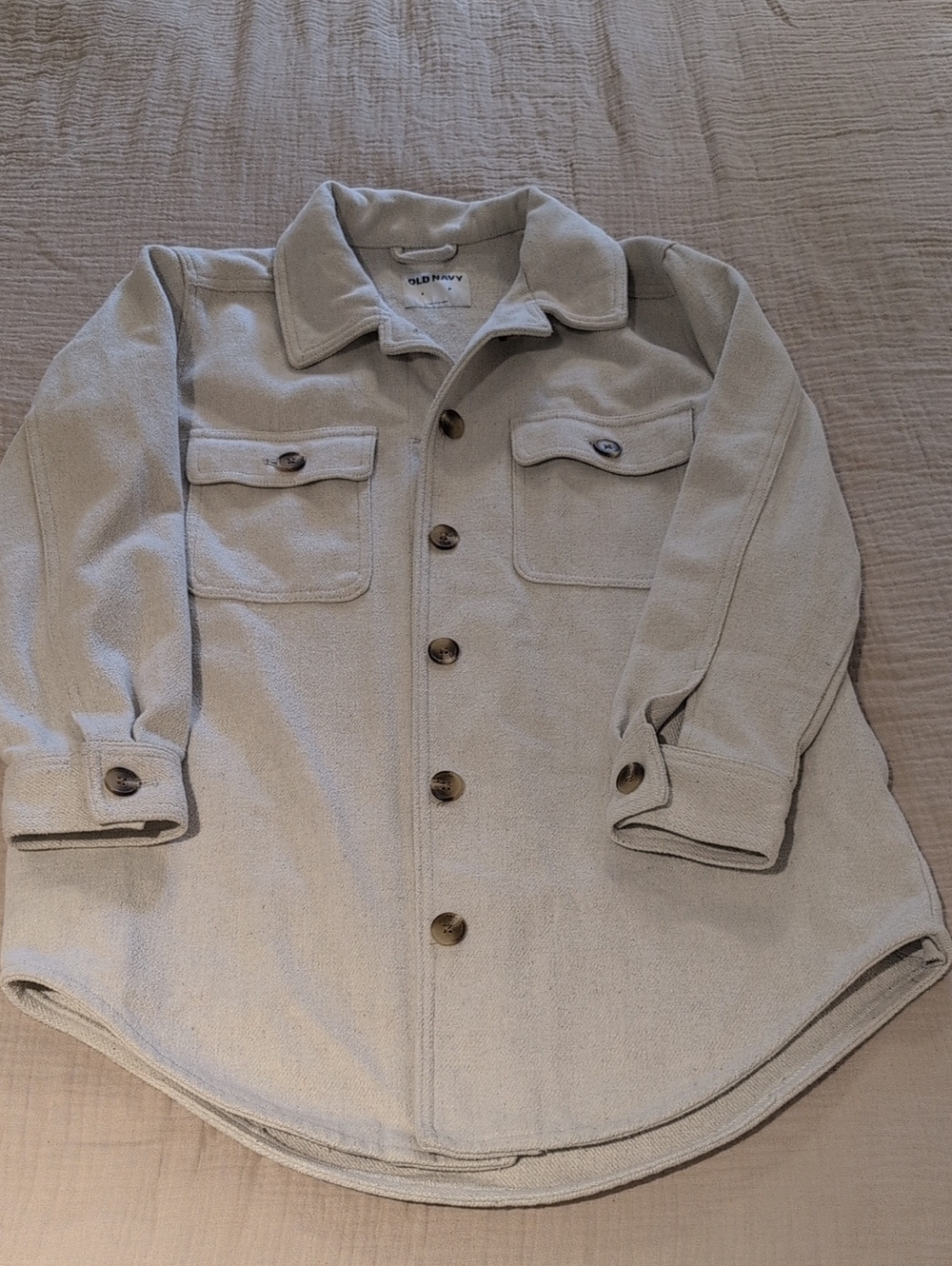Old Navy Cream Button-Up Shacket